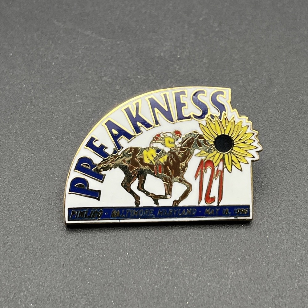 Preakness‎ 121 Pimlico Baltimore Horse Racing Lapel Hat Pin